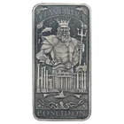 Mason Mint Lost City Atlantis & Poseidon Ocean Emperor 1 oz Antique Silver Bar