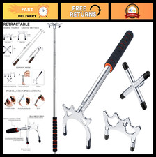 Retractable Billiards Cue Bridge Stick with 3 Removable Heads - Pool Table Acces