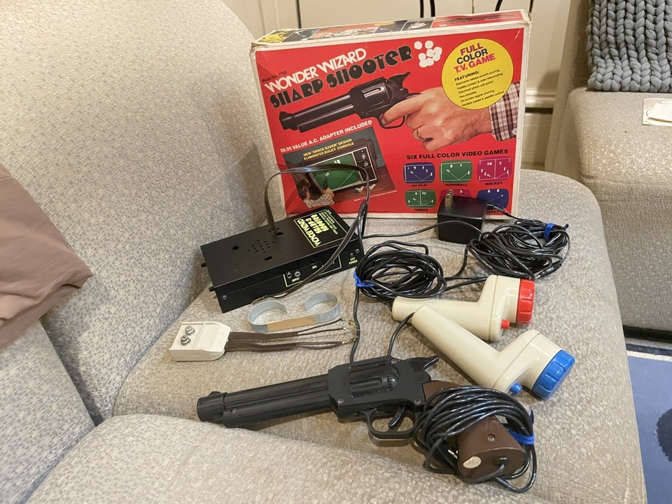 The Wonder Wizard Sharp Shooter is a pre-Atari home console almost nobody has heard of — instant conversation piece for anyone who digs obscure game history.