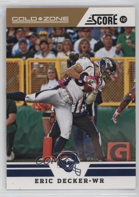 2012 Score Gold Zone Eric Decker #182 17xm