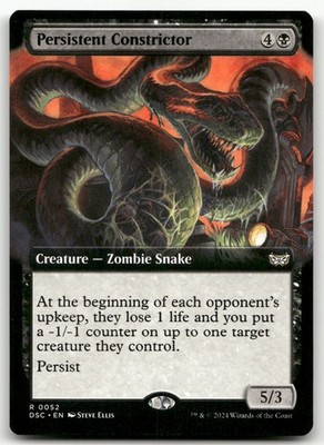 Persistent Constrictor (Extended Art) #52 (NM) Duskmourn DSC Magic MTG