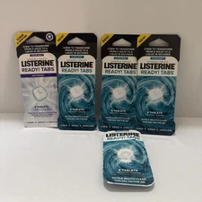 Listerine Ready Tabs Clean Mint Chewable 8 ct Each- Lot of 5 (40pcs)