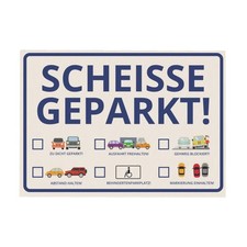 Notizzettel Scheisse Geparkt Comic Edition 50...