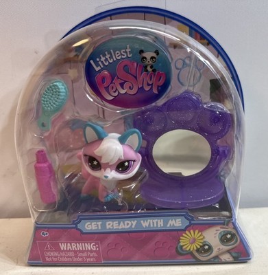 Littlest Pet Shop Get Ready With Me G7 #447 PINK & TEAL FOX Virtual Code LPS NEW