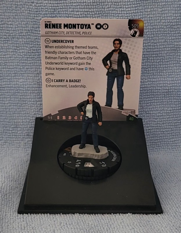 HeroClix Fight For Gotham City Vault Booster Renee Montoya #505