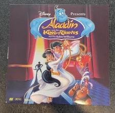 Walt Disney 1996 Animated Film Aladdin and The King of Thieves. Laserdisc