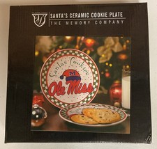 Plato de cerámica de galletas de Santa de la Universidad de Mississippi Ole Miss Rebels NCAA 8,5