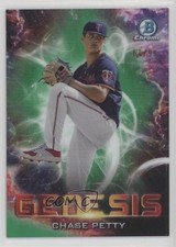 2021 Bowman Draft Genesis Green Refractor 61/99 Chase Petty #GNS-9 10yf