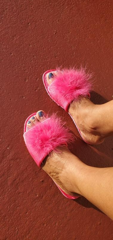 International Concepts Satin Pom Slide Boxed Slippers