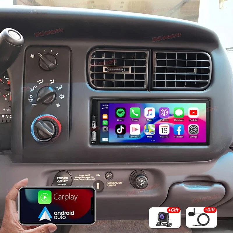 PARA 1987-2000 DODGE DAKOTA CARPLAY RADIO COCHE ANDROID GPS FM ESTÉREO DSP BT 2+32GB Foto 2 de 4
