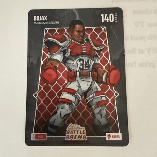 Bojax Battle Arena 140 Points Brawl 2026 P-24 NEW May PSA Magazine Promo Card