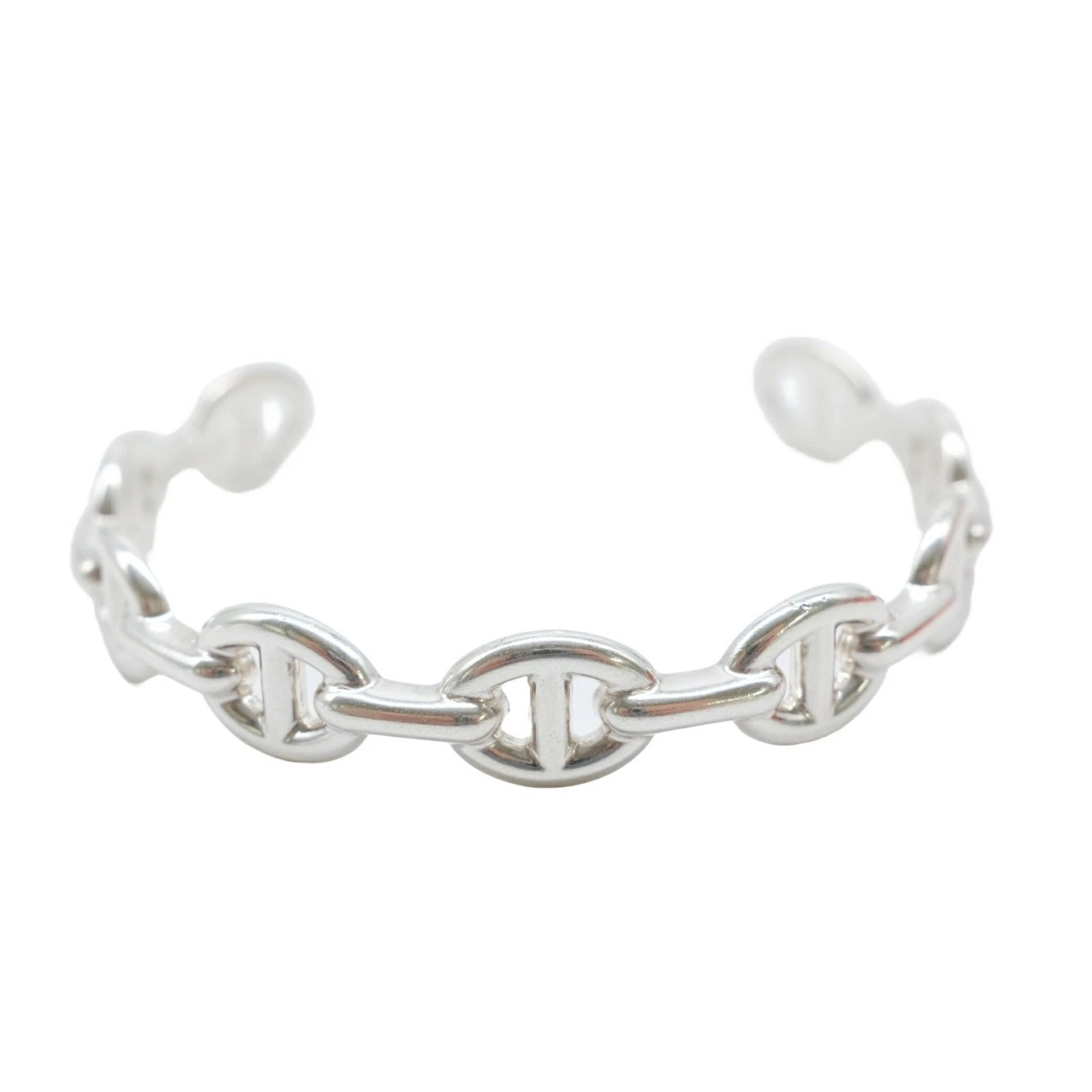 HERMÈS HERMES Hermes Bracciale Braccialetto Catena d'Ancre Anchainée SV925 Argento GZl17ziw