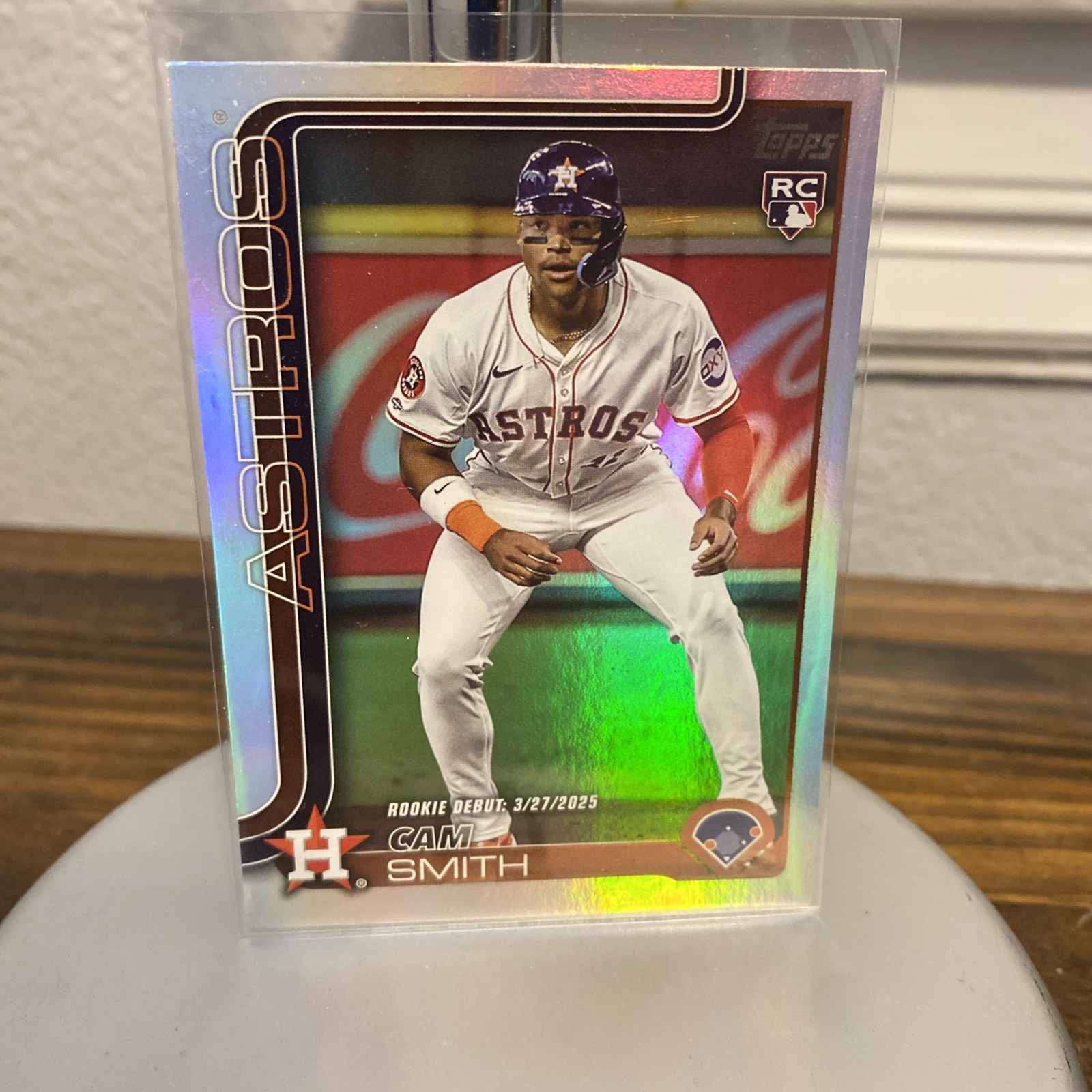 Cam Smith Rainbow Foil Debut Rookie RC 2025 Topps Update Series Card US45 Astros