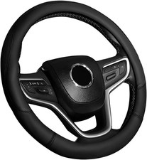 Universal Car Steering Wheel Cover Durable Leather Cover with Anti-Slip Lining 1