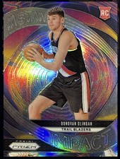 Panini 2024-25 Prizm Instant Impact Rookie Donovan Clingan #15 Trail Blazers