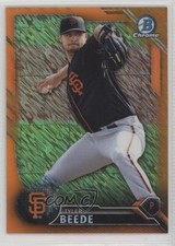 2016 Bowman Chrome Prospects Orange Shimmer Refractor Tyler Beede #BCP211 j2c