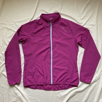 Dare 2b Women's hot pink wind shell Windbreaker Full Zip Jacket US 12 EUC