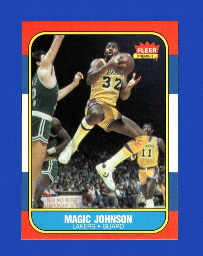 1986-87 Fleer Set-Break # 53 Magic Johnson NM-MT OR BETTER *GMCARDS*