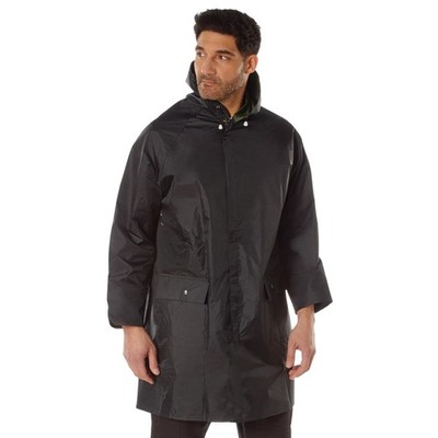 Waterproof Reversible Rain Parka Longer Coat 3/4 Length