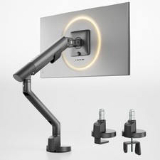 Heavy Duty Single Monitor Arm for 17-40 Inch Screens, Full Motion Monitor Mou...
