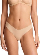 commando Classic Thong  Invisible Everyday Thong Beige, Medium-Large