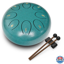 REGIS Steel Tongue Drum 6 In 8 Notes, Rain Drum, Relaxation Meditation