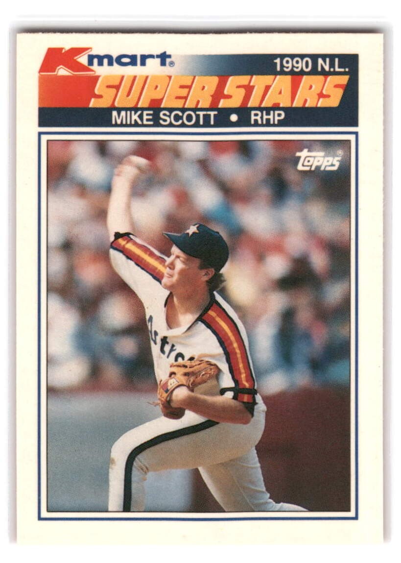Mike Scott 1990 Topps Kmart Super Stars Baseball #9 Houston Astros