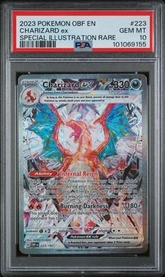 2023 Pokemon Charizard ex SIR PSA 10 Obsidian Flames #223/197 | eBay