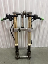 2008 08-10 Kawasaki Ninja ZX10R ZX10 front FORKS tubes legs STRAIGHT lower tree