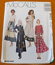 1996 MCCALLS 8401 PULLOVER DRESS SIZE EX-Larg...
