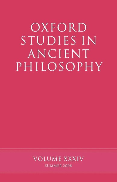 David Sedley | Oxford Studies In Ancient Philosophy, Volume 34 | Taschenbuch-image