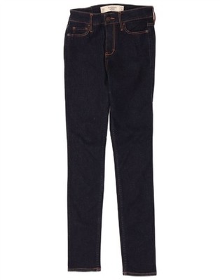 Abercrombie & Fitch Damen Skinny Jeans US 00 2XS W24 L29 Navy Blau Baumwolle UF18