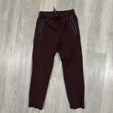Boys Size Large 10/12 - Old Navy Active Maroon Fleece Jogger Sweatpants