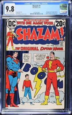 Shazam #1 CGC 9.8 (1973) Origin of Captain Marvel Retold DC Comics