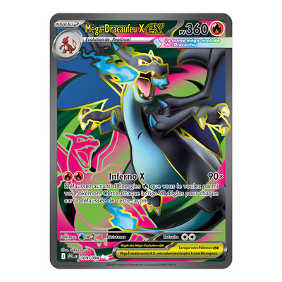 Mega-Dracaufeu X EX 109/094   Pokemon Karte ME02 Geisterflammen ME2