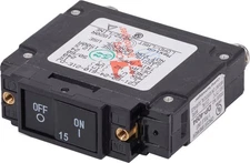 Blue Sea - 7456-BSS Circuit Breaker C RkrFlat15A AC UL489 (1EA)