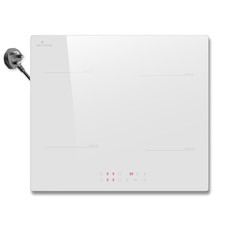 White Induction Hob Plug in DELITEER 2800W Electric Hob 13amp 60cm Induction Hob