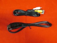 PlayStation 2 Fat PS2 Power & AV Cables Tested Brand New 0466
