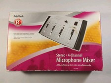 Vintage Radio Shack 4 Channel Stereo Microphone Mixer 32-2056