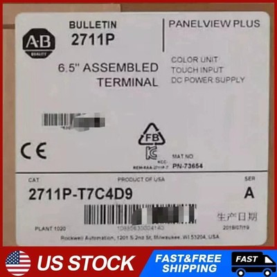 New Allen-Bradley 2711P-T7C4D9 SER A PANELVIEW 700 PLUS 6 Terminal 2711PT7C4D9