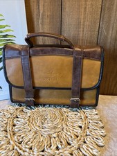Vetelli Hanging Travel Toiletry Bag Leather Canvas Multi Compartments Buckle