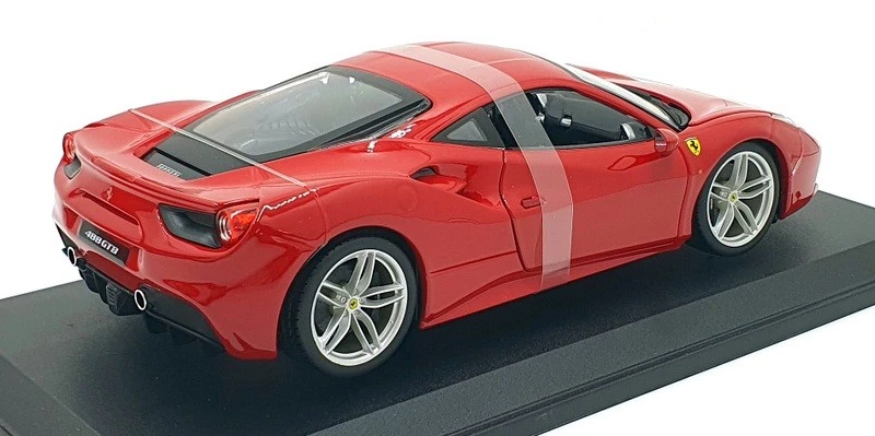 Burago Escala 1/18 Diecast 18-16008 - Ferrari 488 GTB Rosso Rojo Foto 2 de 4