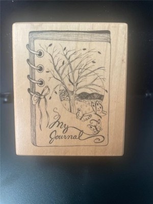 Vintage 2001 PSX E-3165 Rubber Stamp MY JOURNAL DIARY  