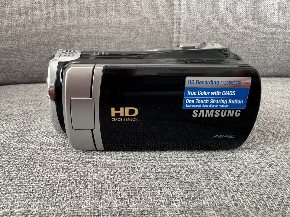 Samsung HMX-F90 Digital HD Camcorder HDMI 52x Zoom schwarz + Zubehörpaket - Bild 2 von 4