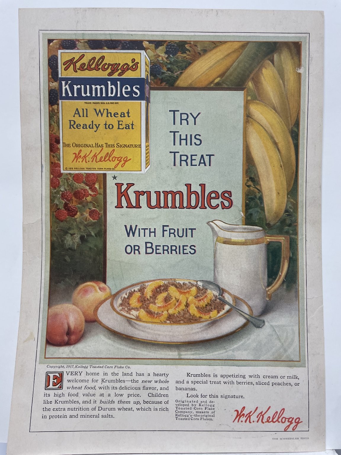 Double-sided Magazine Ad