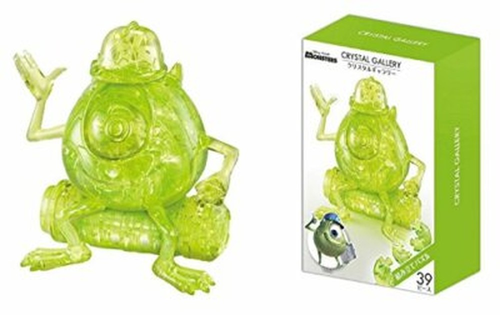 Crystal Gallery 3D Puzzle Disney Pixar Mike (Green) - Hanayama Japan