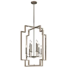Kichler Lighting Downtown Deco Collection 8-light Polished Nickel Foyer