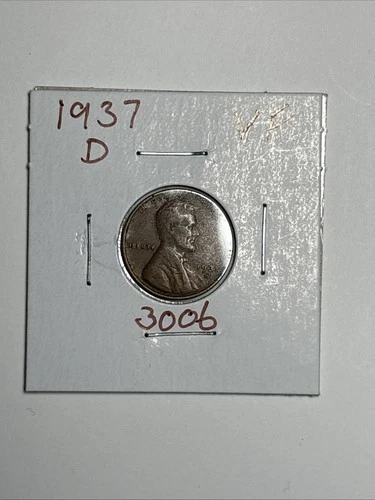 1937-D VF Lincoln Wheat Cent, Item 3006