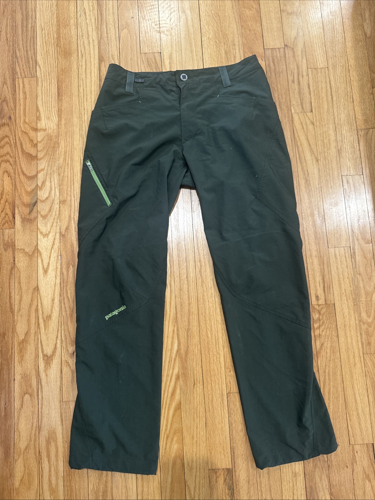 Patagonia Pants Mens 32 Green Gi II Belted Trail Outdoor Hiking Y2K Gorpcore Vtg