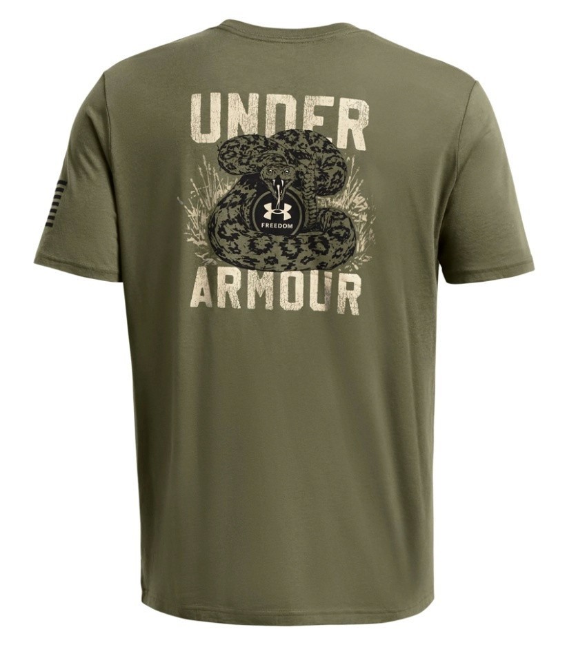 Under Armour 1382996 UA Men's 3XL Freedom Mission Made Snake OD